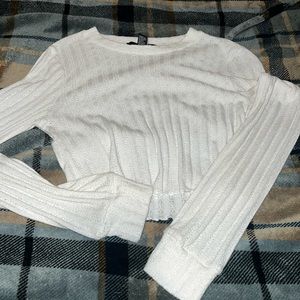 forever 21 cropped long sleeve shirt.
